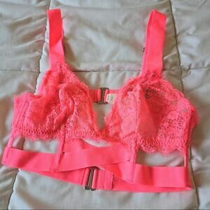 Nwt Victoria's Secret Bralette Hot Pink